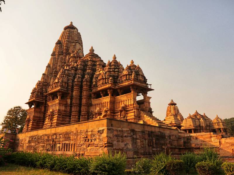 Sandstone temple at Khajuraho, Madhya Pradesh